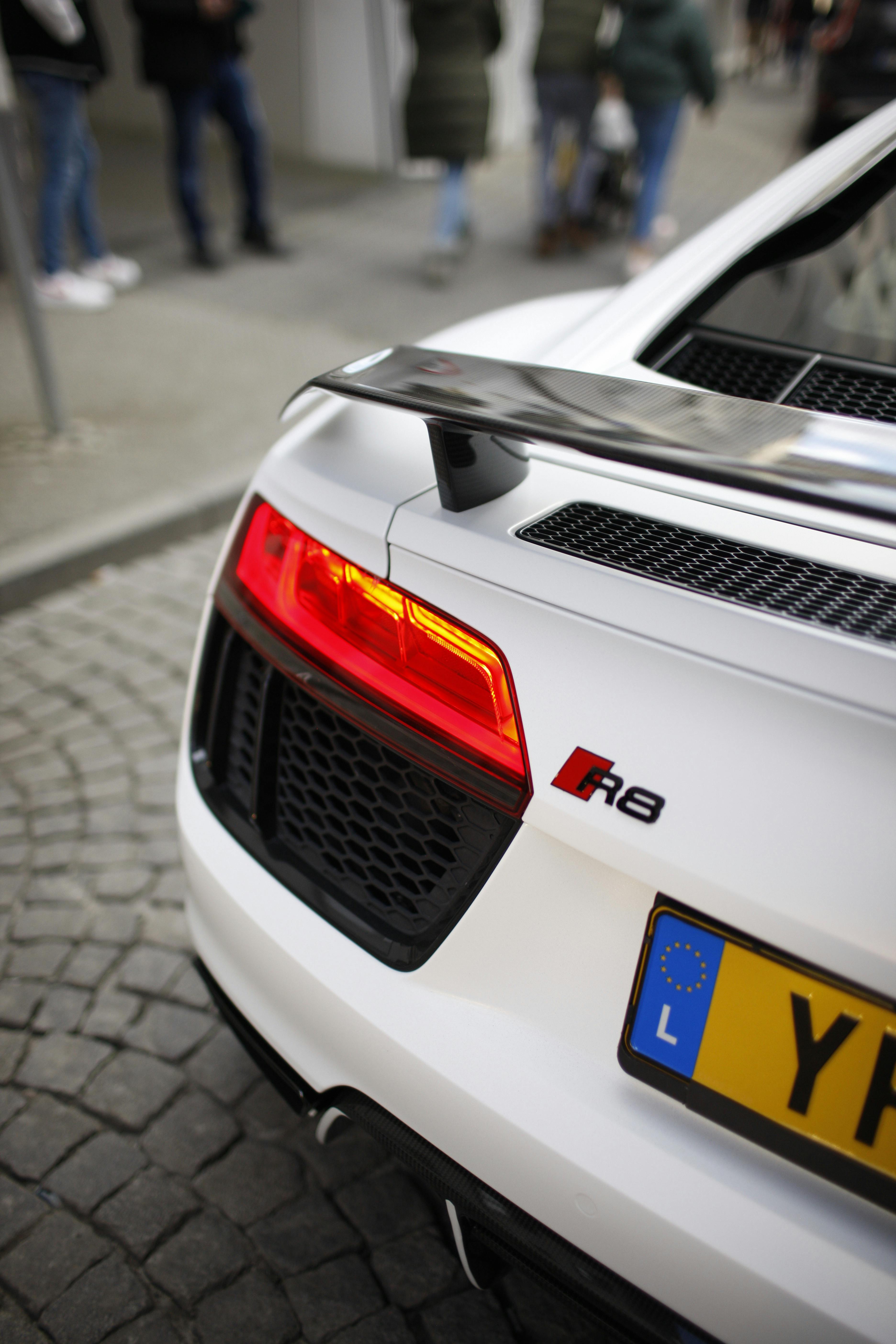 Rear view of the Audi R8