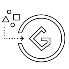 Ícono para representar la creación de logos